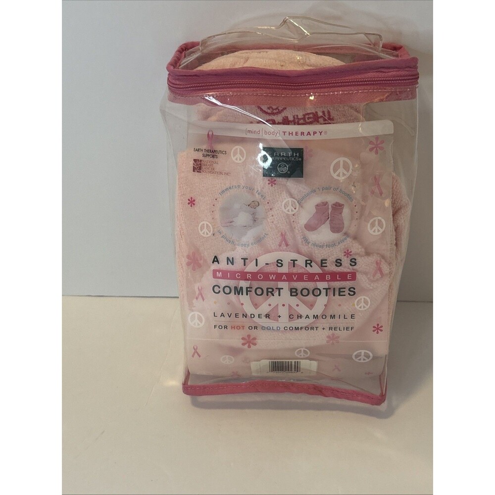 NEW Earth Therapeutics Anti Stress Comfort Booties Hot Cold Lavender Chamomile